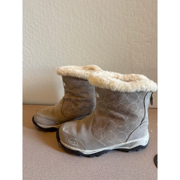 The North Face Neutral Beige Primaloft Insulated Winter Waterproof Boots US 71/2 - Picture 5 of 10